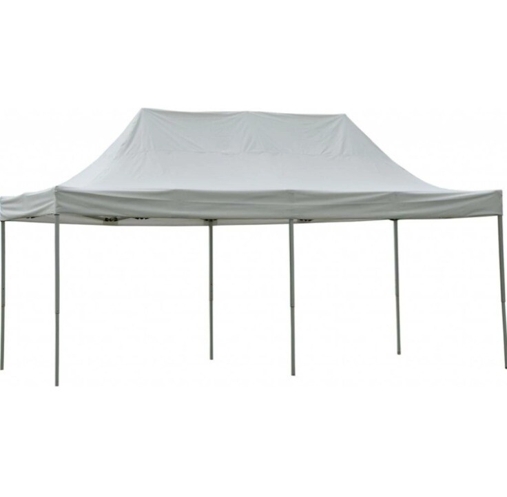 GAZEBO AUTOARMABLE 3X6 ESTRUCTURA DE METAL BLANCO